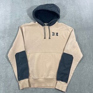 Champion Authentic Athleticwear Men's Size Small Tan Colorblock Hoodie